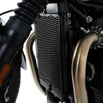 view R&G RAD0336PROBK PRO Radiator Guard, Matte Black for Triumph Bonneville '17-