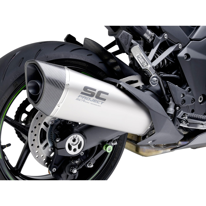SC-Project K41-93T SC1-R Slip-on Exhaust, Titanium for Kawasaki
