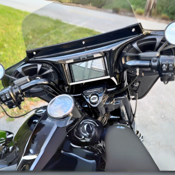 view TKY GPS Batwing Fairing for Harley Road King