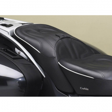 view Corbin BMW-R12RT-5-RHE Rear Seat, Heated OEM Wiring for BMW R1200RT '05-'13