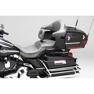 view Corbin HD-FLH97-DT-E Dual Touring Seat, Heated for Harley Road Glide (1997-2005)