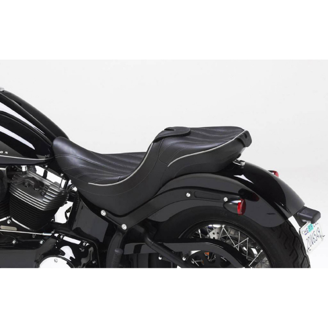 Corbin HD-ST-BL-11-DT-E Dual Tour Seat, Heated for Harley