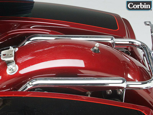 latch pin shown installed on the rear fender