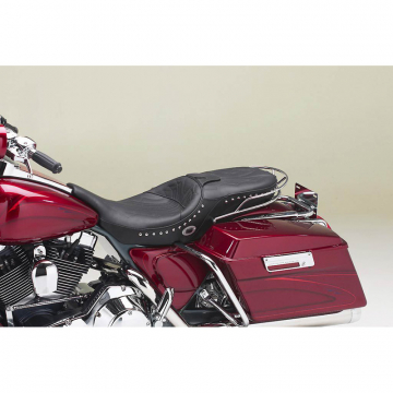 Corbin HDFLH97-DT-E-VR Dual Touring Seat(No Tour Pak), Heated for Harley Road Glide '97-'05