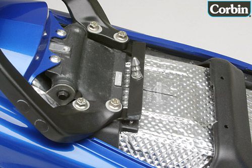 handrail and latchpin shown where you need to attach the seat