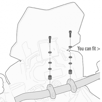 GIVI 05SKIT Fitting kit for S900A Smart Bar