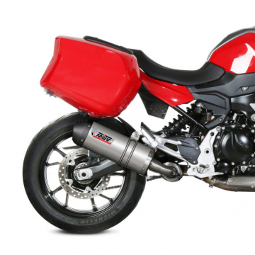 view Mivv B.037.LNC Oval Slip-on Exhaust, Titanium for BMW F900XR '20-