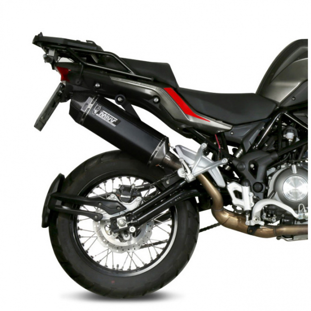 Mivv E.004.LRB Speed Edge Slip on Exhaust Black Stainless for Benelli TRK 502X 22 Accessories International