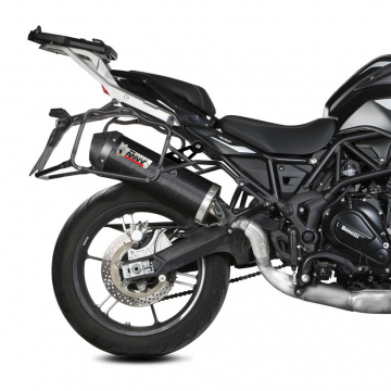 view Mivv E.012.LEC Oval Slip-on Exhaust, Carbon for Benelli TRK 702/X '22-