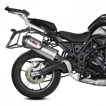 view Mivv E.012.LX2C Oval Slip-on Exhaust, Stainless for Benelli TRK 702/X '22-