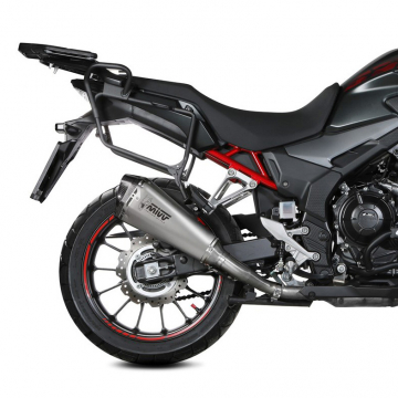 view Mivv H.084.LDRX Delta Race Slip-on Exhaust, Stainless Steel for Honda CB500X '21-