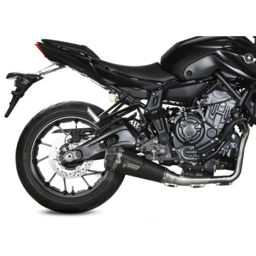 view Mivv Y.074.LDRB Delta Race Full Exhaust, Black Stainless for Yamaha MT-07/FZ-07 '21-