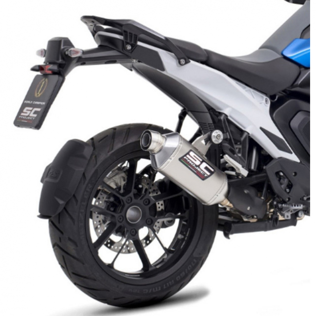 SC-Project B40-T158T Rally-X Slip-on Exhaust, Titanium for BMW