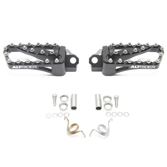 AltRider HT23-2-2106 Adventure II Foot Pegs, Black for Honda