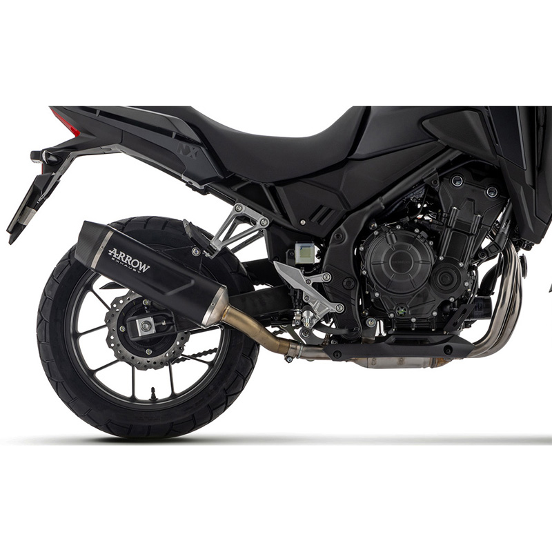 Arrow 71964AKN Indy Race EVO Exhaust, Aluminum Dark with Carbon