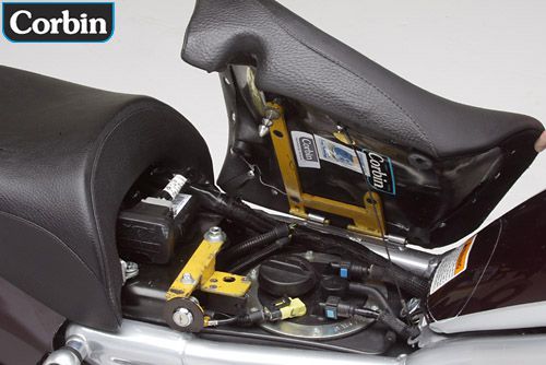 front seat showing keylock bracket pre-installed