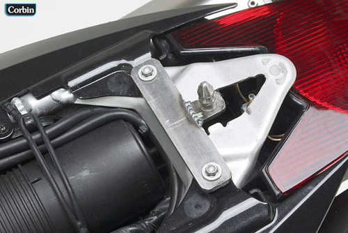 stock hardware shown for mounting seat