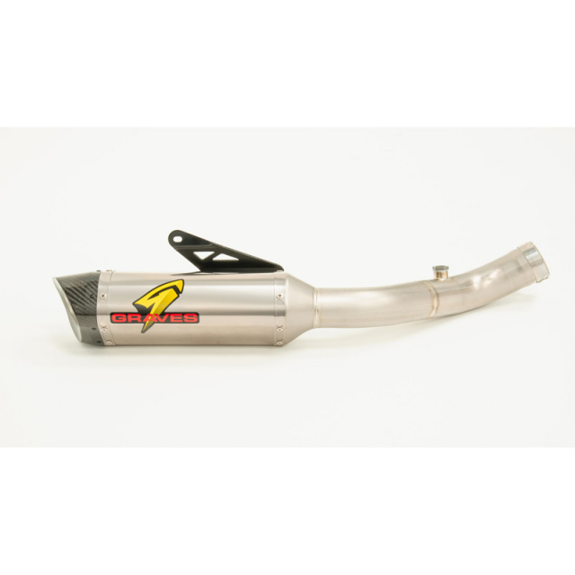 Graves EXA-19RSV4-CETT Cat Eliminator Titanium Exhaust for Aprilia