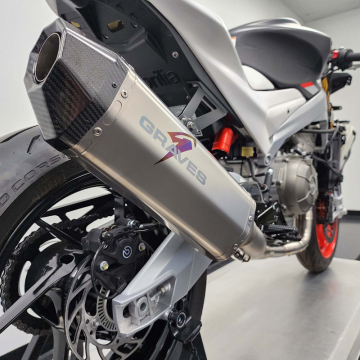 view Graves EXA-20RS6-FTT Full Titanium Exhaust System for Aprilia RS660 / Tuono 660 '20-