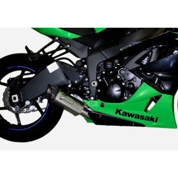 view Graves EXK-13ZX6-CETT Titanium Slip-on Exhaust for Kawasaki ZX6R / ZX636 '09-'18