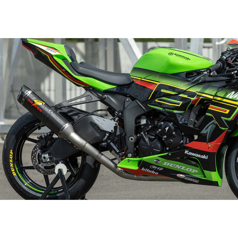 TR250！ Graves EXK-19ZX6-FTCW2 WORKS 2 Full Exhaust Carbon for Kawasaki ZX