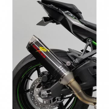view Graves EXK-20ZH2-CETC Cat Eliminator Exhaust, Carbon for Kawasaki ZH2 '20-