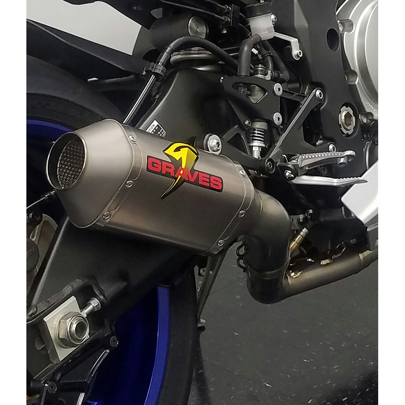 Graves EXY17R1FTT20 Full Titanium Exhaust System, Titanium 200mm for