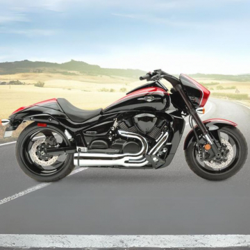 view HARD-KROME 461-6055 VPR Short 2 into 1 Exhaust, Chrome for Suzuki M109R