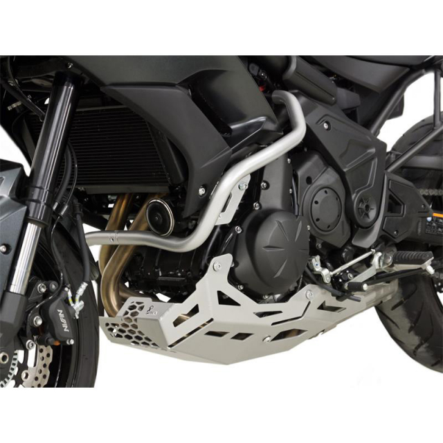 Zieger 10001977 Skid Plate, Silver for Kawasaki Versys 650