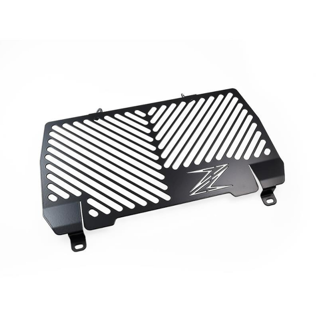 Zieger 10002817 Logo Radiator Guard, Black for Kawasaki Z900 (2017