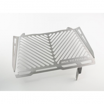 view Zieger 10002863 Logo Radiator Guard, Silver for Ducati & Triumph