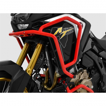 view Zieger 10008236 Upper Crashbars, Red for Honda CRF1100L Africa Twin Adventure Sports '20-