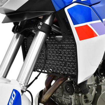 view Zieger 10008796 Pro Radiator Guard, Black for Aprilia Tuareg 660 '22-'23