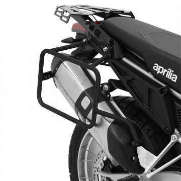 view Zieger 10009044 Pannier Carrier Set, Black for Aprilia Tuareg 660 '22-'23