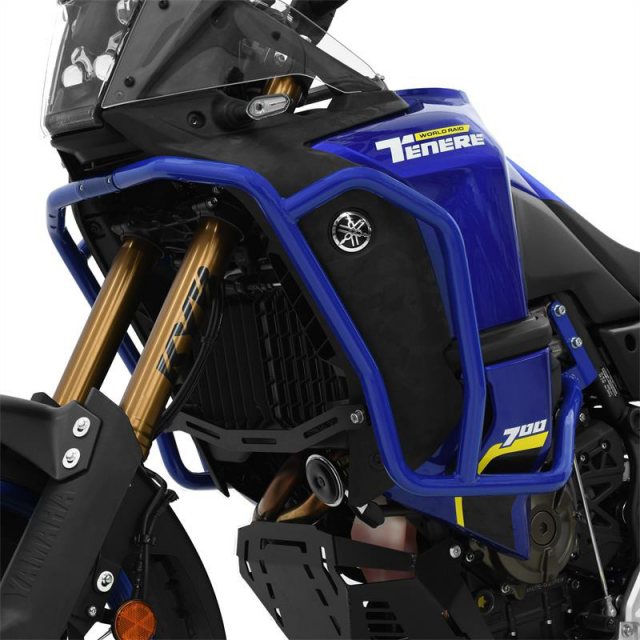 Zieger 10009510 Upper Crashbars, Blue for Yamaha Tenere 700 World