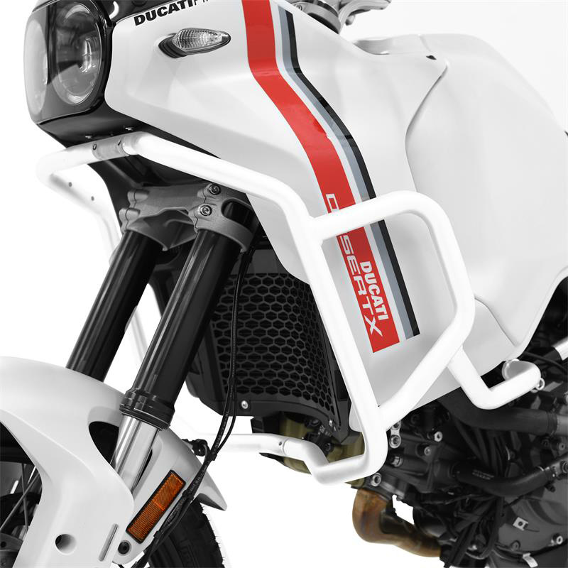 Zieger 10010110 Crashbars, White for Ducati DesertX '22 Accessories