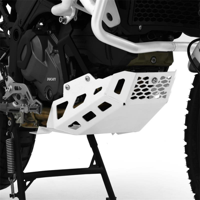 Zieger 10010114 Skid Plate, White for Ducati DesertX '22