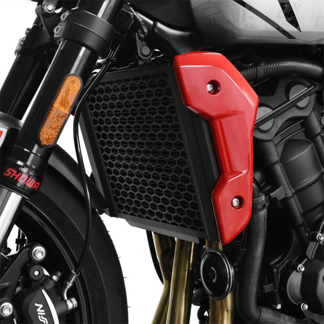 Grille De Protection Phare Avant ESPEEDMTC Pour Triumph Trident 660 2021-2023 – Bouclier Phare Moto En Acier Noir