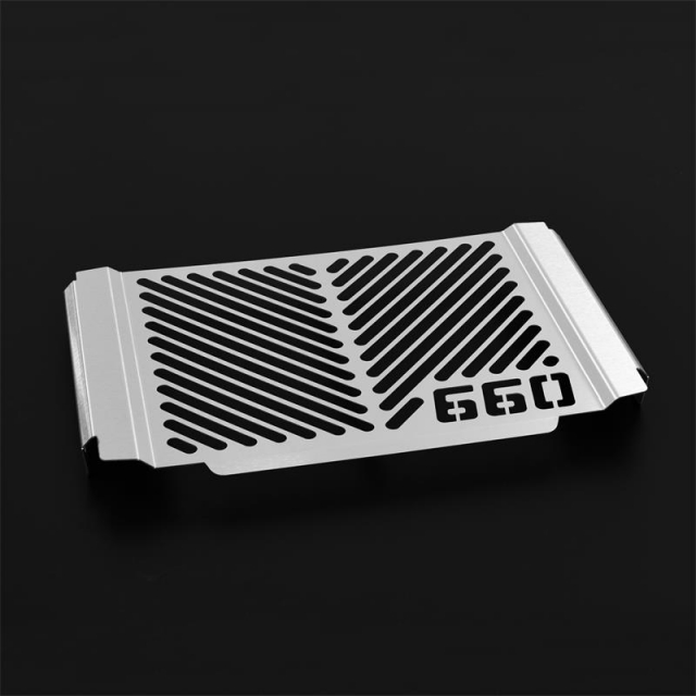 Zieger 10010225 Logo Radiator Guard, Silver for Triumph Trident