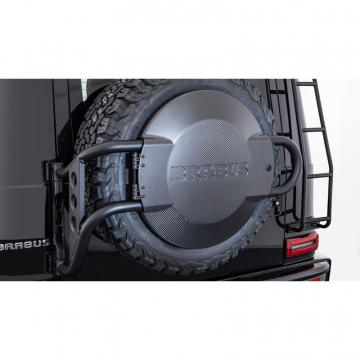 view Brabus 464-840-00 Adventure Spare Wheel Holder, Carbon for Mercedes G-Class W463A Chassis '19-