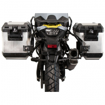 view Hepco & Becker 651.3553 00 01-00-40 Cutout Side Carrier Kit for Suzuki V-Strom 800 '24-