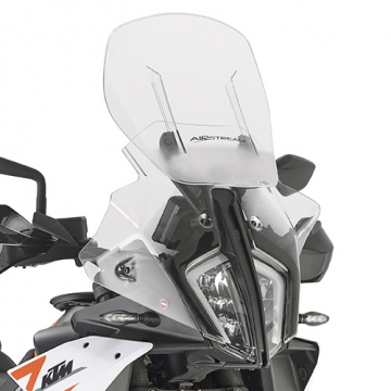 view Givi AF7716 Airflow Windshield, Transparent for KTM 790/890 Adventure & 890 SMT '23-