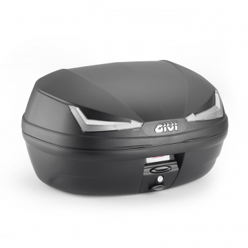 Givi E455NTA Simply IV Tech Monolock Top Case 45 Liter, Black with Smoked Reflector
