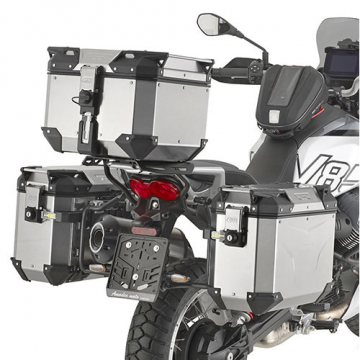 view Givi PLO8209CAM Specific Pannier Holder for Moto Guzzi V85 TT (2024-)