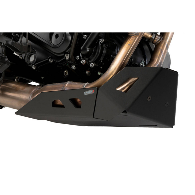 Puig 21830N Skid Plate, Black for Benelli TRK 702/X (2023