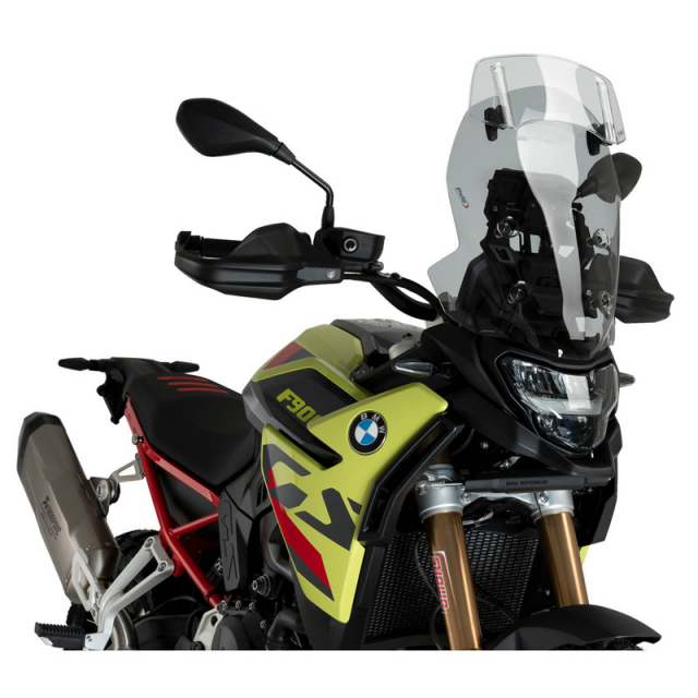 Puig 22032H Touring Windshield with Visor Smoked for BMW F900GS 24 Accessories International