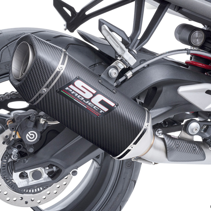 SC-Project T28-C124C SC1-S Full Racing Exhaust for Triumph Street