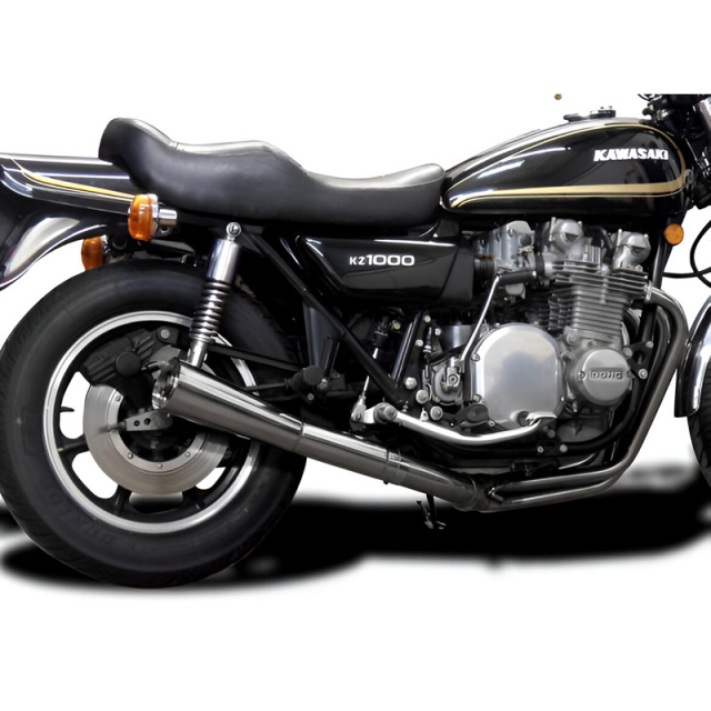 Delkevic COM2754 4-1 Stainless Megaphone Muffler Full Exhaust for