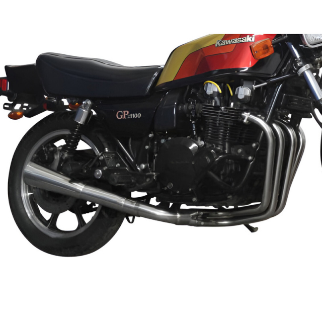 Delkevic COM2779 4-1 Stainless Megaphone Exhaust for Kawasaki