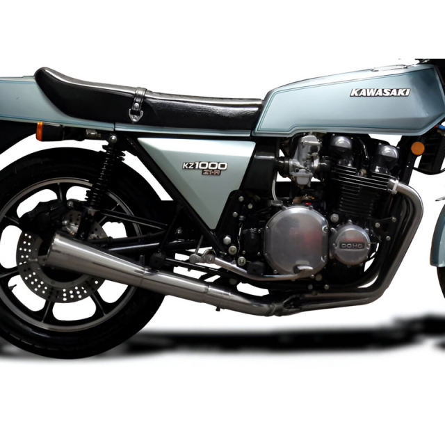 Delkevic COM2786 4-1 Stainless Megaphone Full Exhaust for Kawasaki